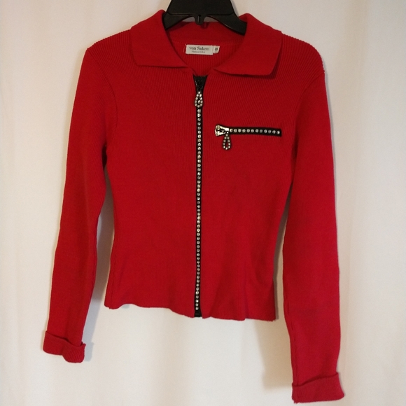 von saken Sweaters - Vintage Von Saken bling sweater size Small